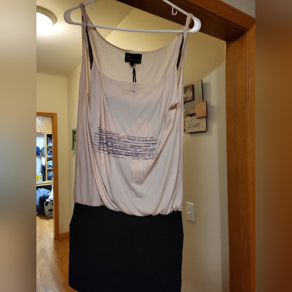 New womens attached tank skirt dress size medium